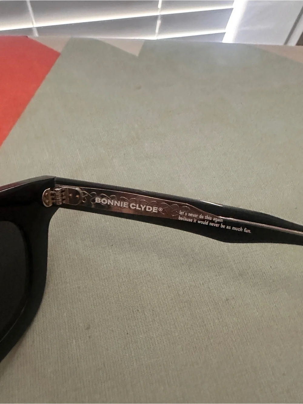 Bonnie Clyde Cry Baby sunglasses BNIB